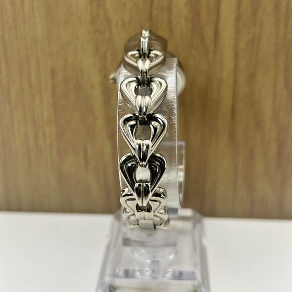 Michael Kors Silver Chain Link Watch – Heart Bracelet, Roman Numerals - Picture 6 of 6